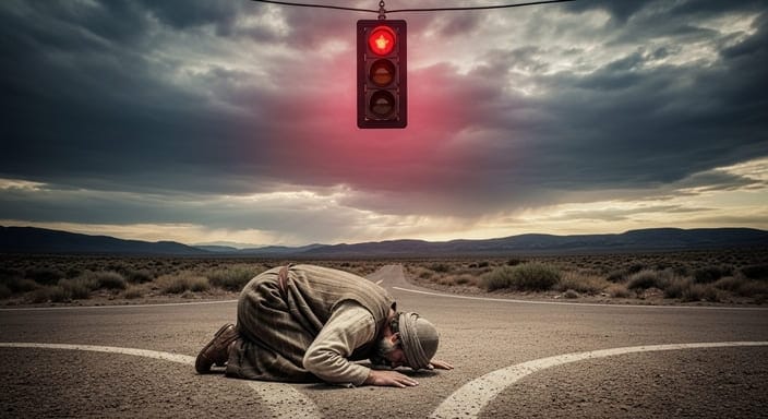 적색신호 모세의 반응